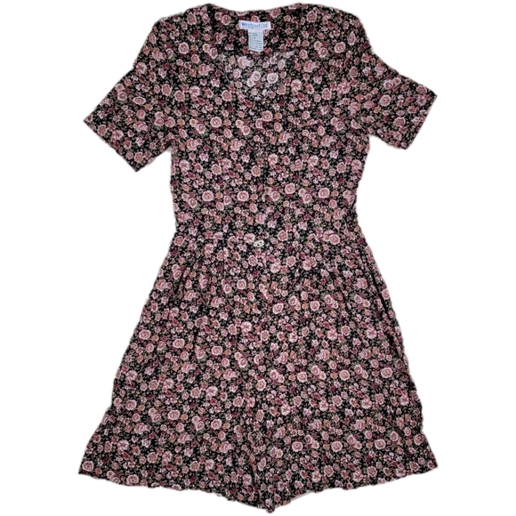 Vintage Pants - VINTAGE FLORAL ROMPER